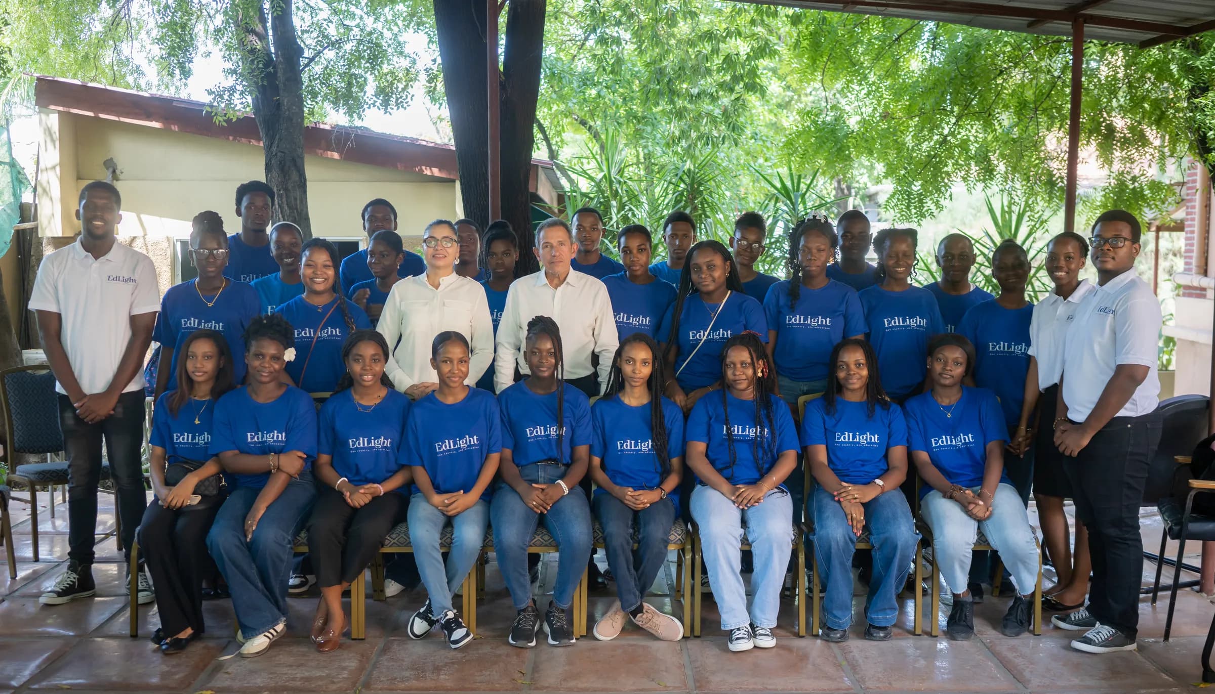 The ESLP 2026 cohort with the Radio Télé Métropole team in Port-au-Prince